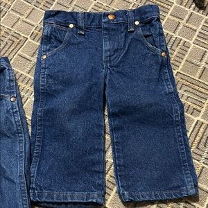 Wrangler Kids Dark Blue Denim Straight Jeans